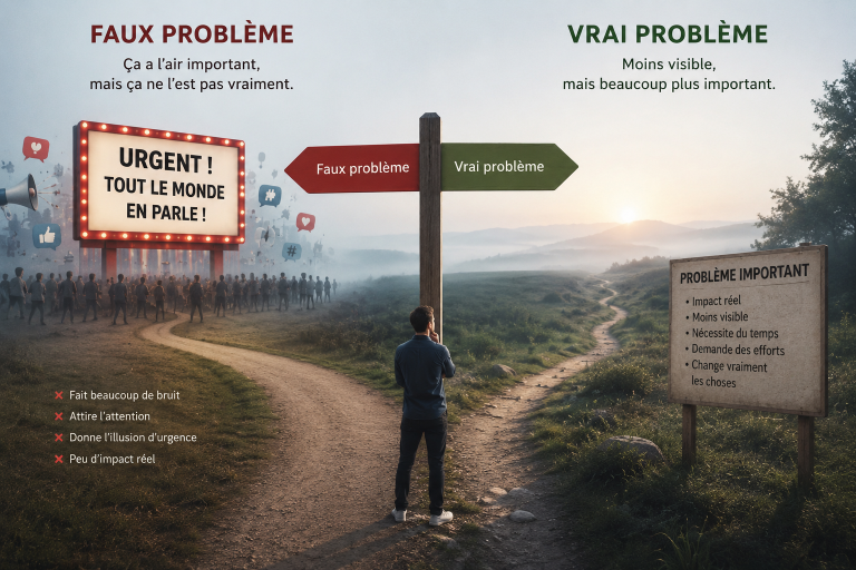 Se libérer des faux problèmes : pas si facile !