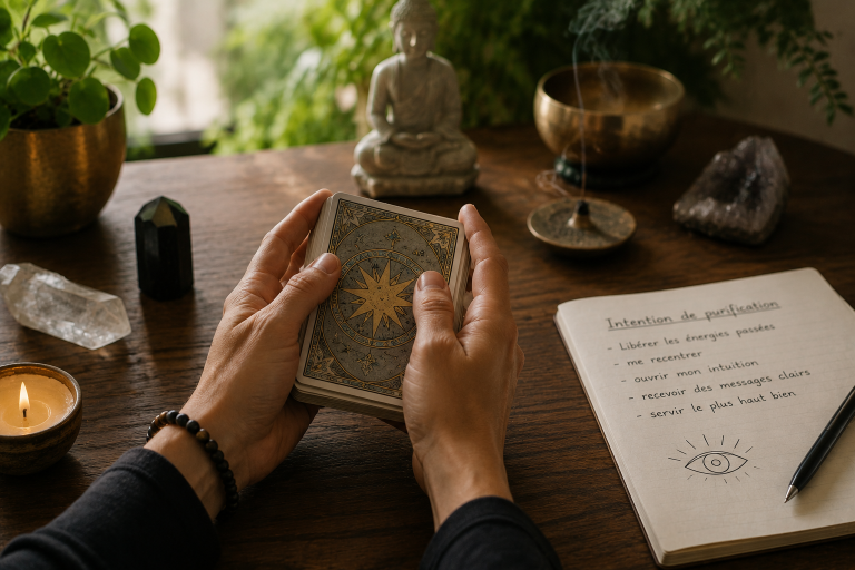 Purifier son tarot par l'intention et la visualisation