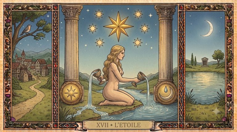 La carte de l'Étoile dans le Tarot de Marseille